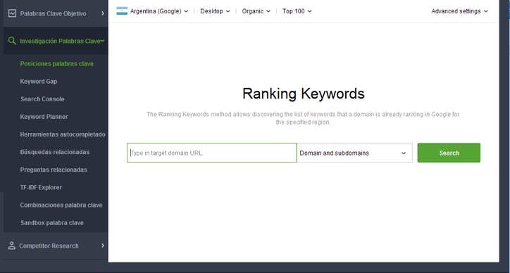 Optimización de contenidos - Posición de palabras clave