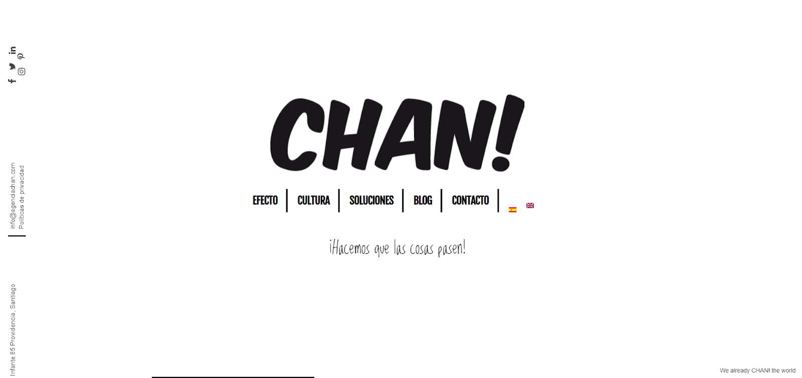 Agencia CHAN! - agencias de Publicidad en Santiago de Chile