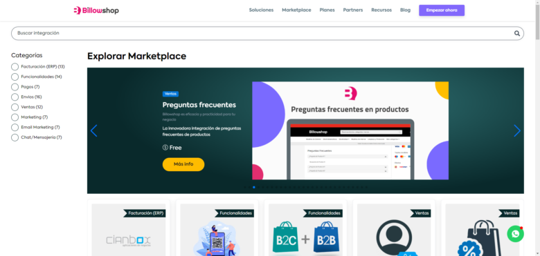 Billowshop, marketplace, plataforma de ecommerce argentina